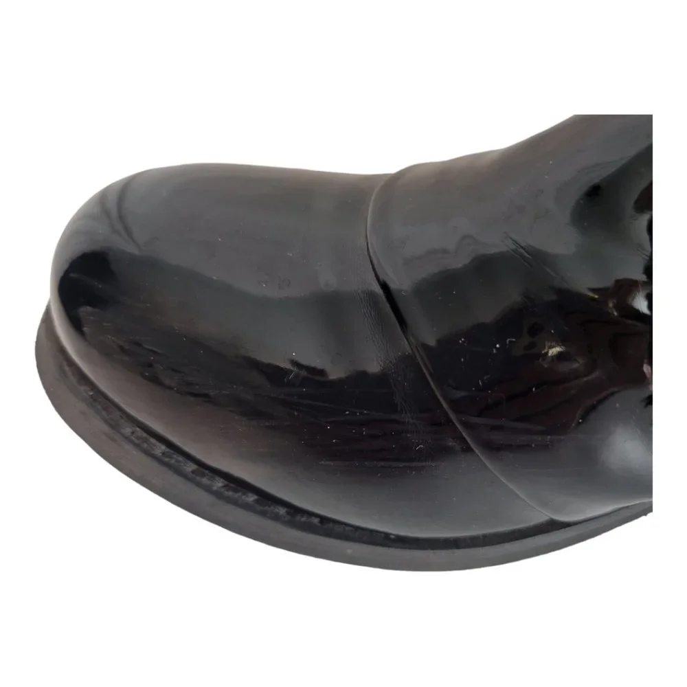 Free People Bunker Sara Black Patent Leather Boots - Picture 10 of 12